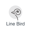 Logo oiseau de ligne
