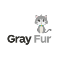 Logo fourrure grise