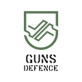geweren verdediging Logo