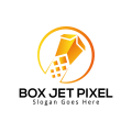 Logo Box Jet Pixel