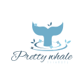 Mooie walvis Logo