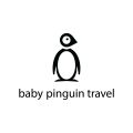 Logo Baby pinguin travel
