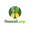 Financiële lamp Logo