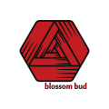 Logo bourgeon de fleur