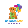 Logo palloncini orso negozio