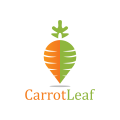 Logo Carotte Leaf