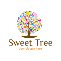 logo magasin avec bonbons