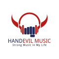 Handvleugel Muziek Logo