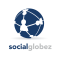 wereldwijde sociale netwerken Logo