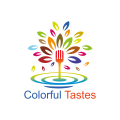 Kleurrijke smaken Logo