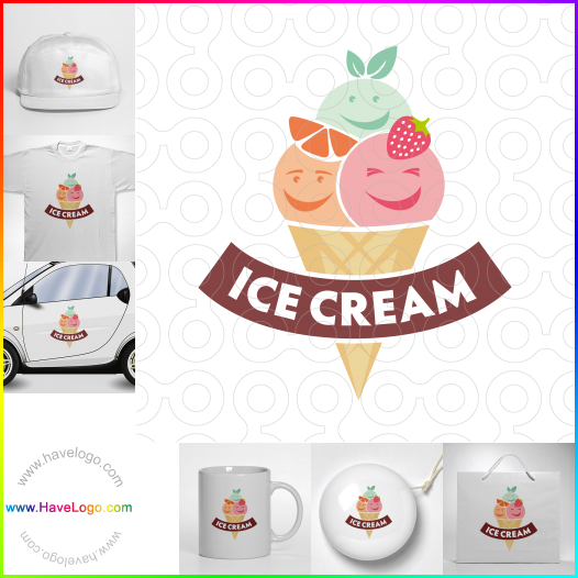 Acheter un logo de Crème glacée fruitée - 63556