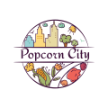 Logo Popcorn City