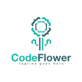 Code Flower Logo