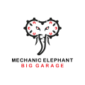 Logo Éléphant mécanicien