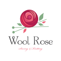 Logo Wool Rose