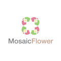 Logo Mosaïque Fleur