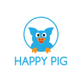 快乐的猪Logo