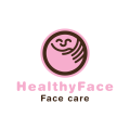 健康的脸logo