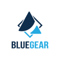 蓝色齿轮Logo