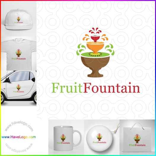 购买此水果喷泉logo设计63696