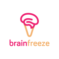 脳凍結アイスクリームロゴ