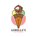 大猩猩的超大冰淇淋Logo