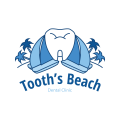 牙齿沙滩牙科工作室Logo