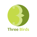 三只鸟Logo