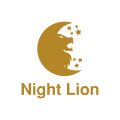 晚上,狮子Logo