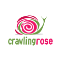 爬行的玫瑰Logo
