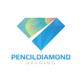 鉛筆のダイヤモンドロゴ