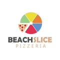 海滩片披萨Logo
