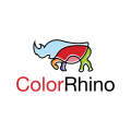 彩色的犀牛Logo