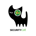 安全的猫Logo