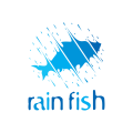 雨の魚ロゴ