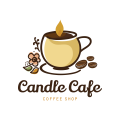 蜡烛的咖啡馆Logo