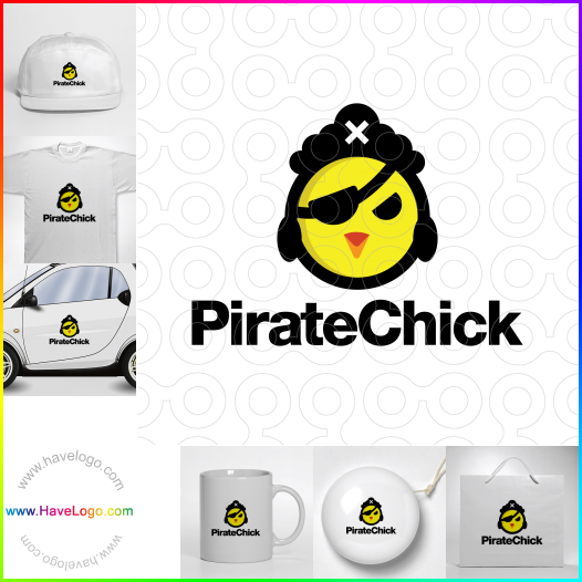购买此海盗的小鸡logo设计62658