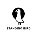 站立的鸟Logo