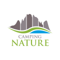 キャンプ自然ロゴ