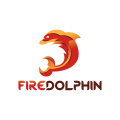 火的海豚Logo