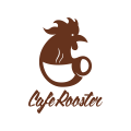 咖啡馆的公鸡Logo
