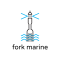  fork marine  Logo