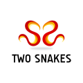 两条蛇心logo