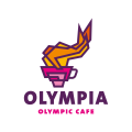 奥林匹亚奥运会的咖啡馆Logo