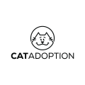 收养猫的Logo