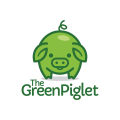 绿色的小猪Logo