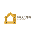 木制的地产Logo