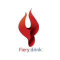 火热的饮料Logo