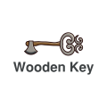 木製の鍵ロゴ