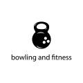 保龄球和健身Logo